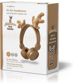 Bedrade On-ear Koptelefoon - 3,5 mm - Kabellengte: 1.20 m - 85 dB - Bruin — thumbnail 3