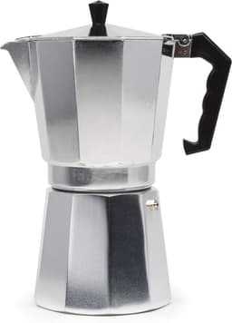 Mokapot - Waterreservoir 450 ml - Gegoten Aluminium - Zilver - Voor Gas, Elektrische en Keramische Kookplaten - Niet voor Inductie — thumbnail 1