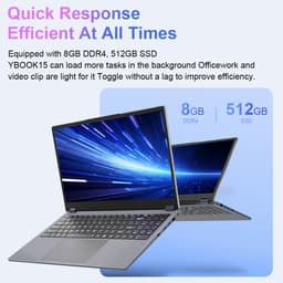 2-in-1 Laptop 8GB DDR4+512GB SSD - AMD Ryzen 3 3200U - 15,6 Inch FHD IPS Touchscreen - Windows 11 Pro - Convertible Notebook — thumbnail 3