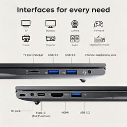 Laptop 16GB RAM 512GB SSD - AMD Ryzen 5 7430U Processor - 15,6 Inch FHD IPS Scherm - Windows 11 Pro - Zakelijke Laptop — thumbnail 5