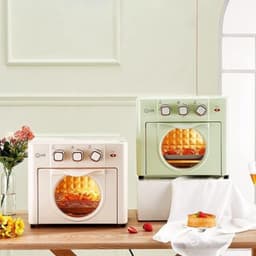 Heteluchtfriteuse-oven - Airfryer met capaciteit - Koken met hete lucht - Draagbaar ontwerp - 18 liter - Groen — thumbnail 2