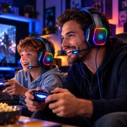 YURDA Gaming Headset met Microfoon - 7.1 Surround - RGB - PS4, PS5, Xbox, PC & Switch — thumbnail 4