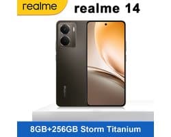 Realme 14 5G Smartphone – 8GB+256GB – Storm Titanium - 6,67" 120Hz AMOLED - 6000mAh