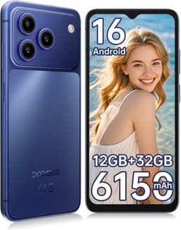 DOOGEE Note 57 Lite Smartphone - 6,56" - Android 16 - 12GB(3+9) RAM - 32GB ROM - 6150 mAh - Lichtgewicht 195 g - Blauw — thumbnail 1