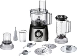 Bosch MCM3531M MultiTalent 3 - Keukenmachine - 800W - Foodprocessor - Veiligheidsdeksel - Zwart/RVS — thumbnail 1