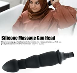 Fascia gun kop zwart silicone - 18mm adapter - waterproof design - activeert spieren en versnelt herstel - ShopVlot — thumbnail 4