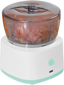 Babyvoedselverwerker - Antislip draadloze elektrische voedselhakker - RVS keukenbenodigdheden - multifunctionele voedselverwerkers voor babyvoeding - vlees - groenten — thumbnail 1