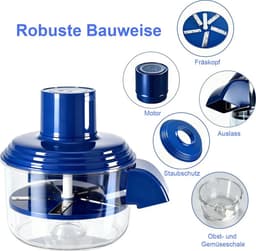 Deze draadloze elektrische dunschiller is oplaadbaar, snel en handig in gebruik, en Geschikt voor druiven, cherrytomaten, knoflook en klein fruit. — thumbnail 2