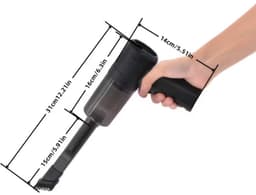 Krachtige Mini Stofzuiger - Auto of Thuis - Draadloos - Zuigen & Blazen - Mini Kruimeldief Snoerloos - Perslucht Stofreiniger Luchtblazer - Autostofzuiger Oplaadbaar - Car Vacuum Cleaner — thumbnail 3