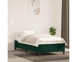 Bedframe 80x200 cm slaapkamer bedframe fluweel donkergroen