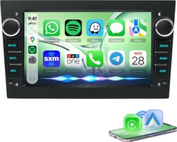 ESSGOO autoradio voor Opel Astra H Corsa D Vectra C Zafira - 7 inch HD touchscreen - draadloos Apple Carplay en Android Auto - Bluetooth, FM/AM, SWC — thumbnail 1