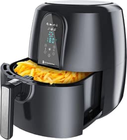 KitchenBrothers Airfryer XXL - PFAS-Vrij - 1890W - 7,2L - Voor 6 Personen - Heteluchtfriteuse - Zwart — thumbnail 1