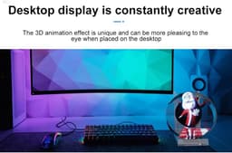 3D Hologram Fan, 3D Hologram LED Fan Projector, 1080x1600 Resolutie, 48 LED -lichten, Holografische Projector Advertentiedisplay met WiFi/App/Remote, voor Bedrijven — thumbnail 4