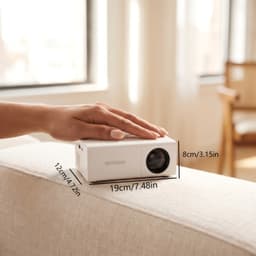 Mini Beamer Draagbaar met Full HD 1080p LCD Scherm 300 Lumen USB voor Smartphone en Laptop — thumbnail 5