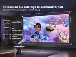 Mini Beamer 600 ANSI Lumen - Full HD 1080P Resolutie - Bluetooth En HDMI Aansluiting - Draagbaar - Voor Thuisbioscoop En Presentaties — thumbnail 4