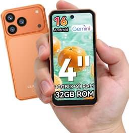 OUKITEL C17 mini Smartphone - 12GB RAM - 32GB ROM - Android 16 - GPS - Geen NFC - Slechts 109g - Oranje — thumbnail 1