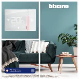 SXW8002W Smarther2 met, thermostaat voor wandketel, programmeerbaar, ON/UIT-bediening, ook met app, en, luchtvochtigheidsweergave, wit — thumbnail 2
