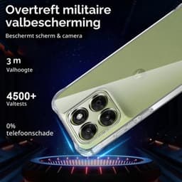 Set van 2 beschermhoezen voor, verhard glas, volledige camerabescherming, transparant, krasbestendig, dun en soepel in doorzichtige TPU-silicone — thumbnail 3