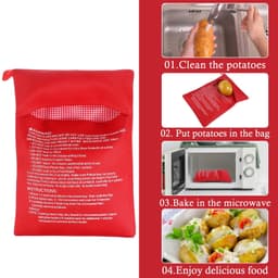 Set van 2 Herbruikbare Aardappelzakken voor de Magnetron — thumbnail 5