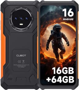 CUBOT Kingkong ES Pro Robuuste Smartphone - 6,56" - 16GB(6+10) RAM - 64GB ROM - 5100 mAh - Android 16 - IP68/IP69K - Face ID - Zwart — thumbnail 1