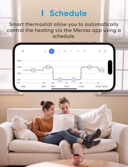 Slimme Thermostaat Boiler Vloerverwarming WLAN-verwarmingsthermostaat Kamerthermostaat Verwarmen & koelen Intelligente wandthermostaat voor Alexa & Google spraakbesturing, afstandsbediening — thumbnail 5