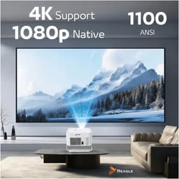 Beamer Full HD 1100 ANSI Lumen - 1080p 4K Upscaling - LED - Draagbaar - Thuisbioscoop Projector — thumbnail 5
