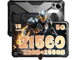 FOSSiBOT DT3 5G robuuste tablet, Android 15, 10,4 inch 1200x2000 scherm, 12 GB RAM, 256 GB ROM, WiFi 6, 21560 mAh-batterij, 66 W snelladen, 64 MP + 32 MP camera, LED-zaklamp, NFC, GPS/GALILEO/GLONASS/QZSS/BEIDOU/NavIC