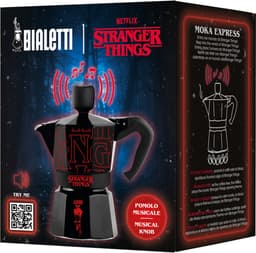 Bialetti Stranger Things - Percolator - Moka Express 3 kops - Aluminium - Met Stranger things sound effect — thumbnail 4