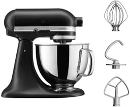 KitchenAid Artisan 5KSM125EBM - Keukenmachine 4,8L - Mat zwart- 3 menghaken — thumbnail 1