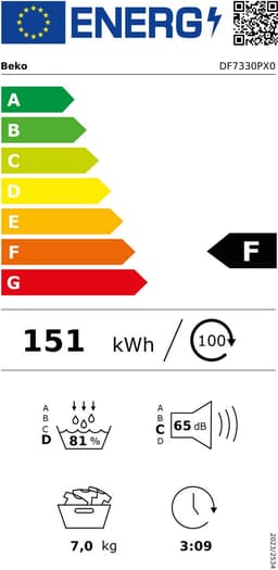 Beko DF7330PXO - Warmtepompdroger - NL/FR — thumbnail 3