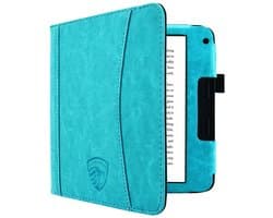 Hoesje Geschikt voor Kobo Libra 2 Sleepcover Luxe Hoes Turquoise - ereader hoesje - cover