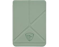 Origami Sleepcover - Hoesje Geschikt voor Kobo Clara BW - Book Case Hoes Cover - Agave Green Blue - ereader hoesje - cover