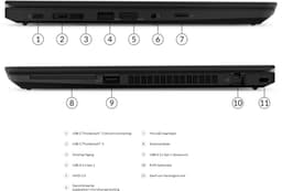 Lenovo ThinkPad T14 Gen 1 (Intel) Intel® Core™ i5 i5-10210U Laptop 35,6 cm (14") Full HD 16 GB DDR4-SDRAM 256 GB SSD Wi-Fi 6 (802.11ax) Windows 10 Pro Zwart — thumbnail 4