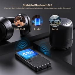 SNJY® MP3 Speler Bluetooth - MP4 Speler - Muziek Speler - 32GB - Zwart — thumbnail 5
