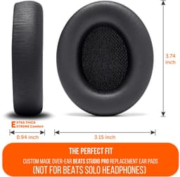 Geschikt voor Beats Solo Pro hoofdtelefoon over-ear hoofdtelefoon beschermhoes, schuimrubberen hoes, oorschelpen, accessoires — thumbnail 3