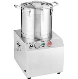 Keukenmachine Groentehakker - Voedselverwerker 15 L - RVS Voedselveilig - Met 2 Extra S-vormige Messen - Multifunctioneel - Voor Groenten, Fruit en Granen - Zilver — thumbnail 3