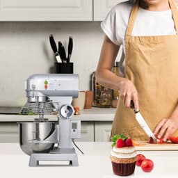 Elektrische Planetaire Mixer - Commerciële Deegmixer en Keukenmixer - 30 L - 1100 W - 220 V - 3 Snelheden — thumbnail 3