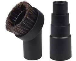 Universeel Stofzuiger Plumeau en aansluiting -25 mm lang paardenhaar-universele aansluiting Geschikt voor 25 mm/1", 32 mm/1-1/4, 35 mm/1-3/8 slang-Zacht en Hard-Stofzuiger Onderdelen