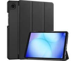 Hoesje - Geschikt voor Samsung Galaxy Tab A11 Plus / A9 Plus - Dun & Stevig - Hardcover Book Case - Trifold Bookcase Hoes - Hard Cover - Tablethoes - Zwart