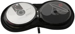 longziming -Grijze CD/DVD Draagtas – Waterdichte Opbergcase voor 20 Schijven – Compact en Veilig voor Auto, Thuis en Reizen – Beschermhoes voor CD’s en DVD’s — thumbnail 5