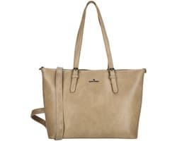 Enrico Benetti Julia shopper – 15 inch laptop – dames laptoptas - Werktas dames - 65019 – Lichttaupe