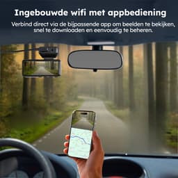 Dashcam - Incl. GPS functie - Voor en achter camera - met 64GB SD - 4K Full HD - Dashcam voor Auto - Zwart - Faas — thumbnail 3