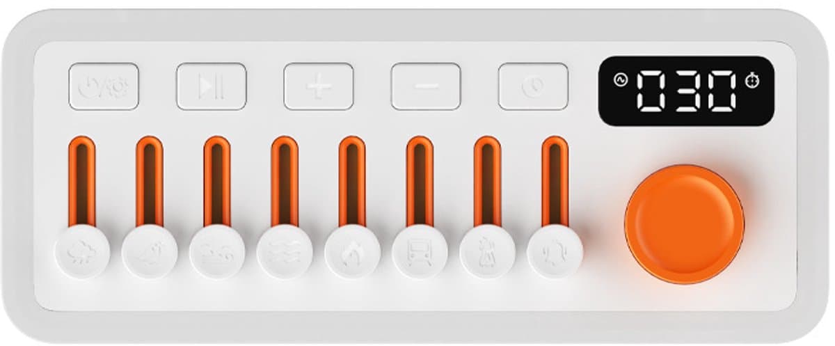 Slimme slaaphulp luidspreker met RGB-kleur, Bluetooth, wit — afbeelding 1