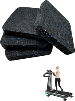 OIMG 4 stuks anti-trillingsmatten - Geluidsisolatiepads voor wasmachinesokkel - vloerbeschermingsmat - rubberen mat - anti-trillingsmat - geluidsisolatiemat - voor wasmachine, droger en fitnessapparatuur - 9 x 9 x 2 cm — thumbnail 1