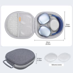 Draagbare Hardcase voor Hoofdtelefoon met Slaapmodus en Accessoirevakken — thumbnail 2
