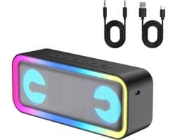 Waterdichte Draagbare Bluetooth Speaker met 24 Uur Speeltijd en Stereogeluid