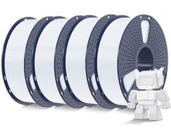 Hoge Snelheid PLA-Filament 4 kg 1,75 mm - Ideaal voor Snel 3D-Printen - Rapid HS-PLA 4-Pack - Wit