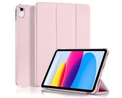 Dunne en Lichte Beschermcase voor 11 inch iPad (A16) en 10.9 inch iPad – Slimme Folio Case met Matte Achterkant in Roze