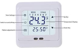 Digitale kamerthermostaat met touchscreen en programmeerbare temperatuurregeling — thumbnail 5