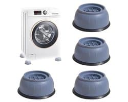 Washer Foot Pads - 4 Piece Anti-Vibration Mat for Washing Machines, Dryers, Refrigerators, and Tables